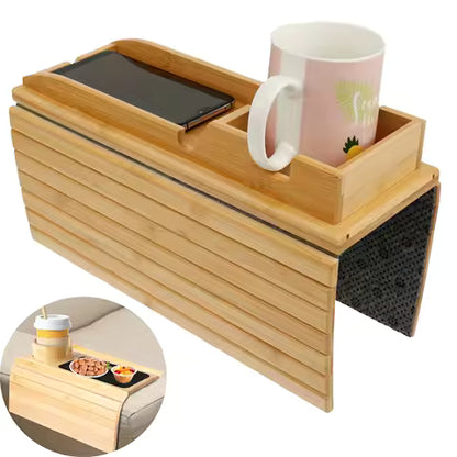 My Daily Fixer™  Bamboo Sofa Arm Tray Table